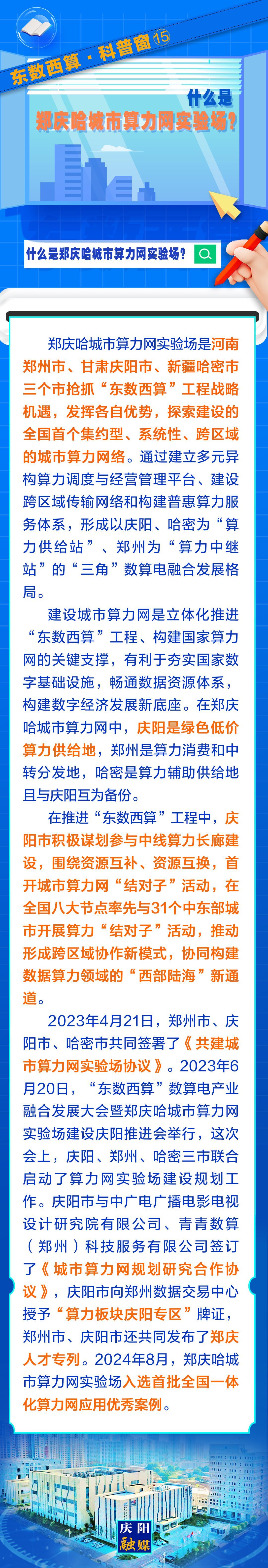 東數(shù)西算·科普窗⒂｜什么是鄭慶哈城市算力網(wǎng)實驗場？