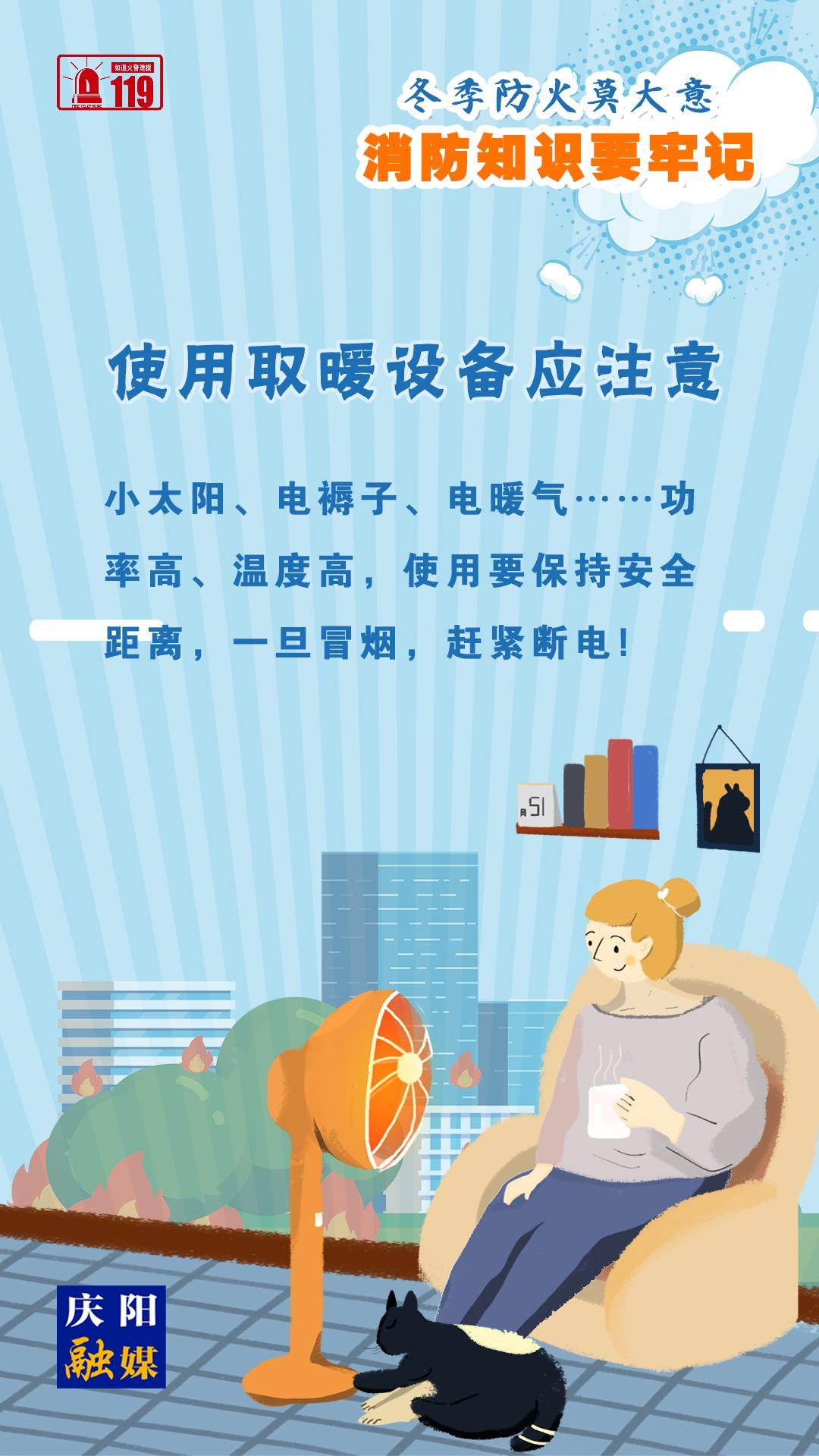 【微海報(bào)】冬季防火莫大意，使用取暖設(shè)備應(yīng)注意！
