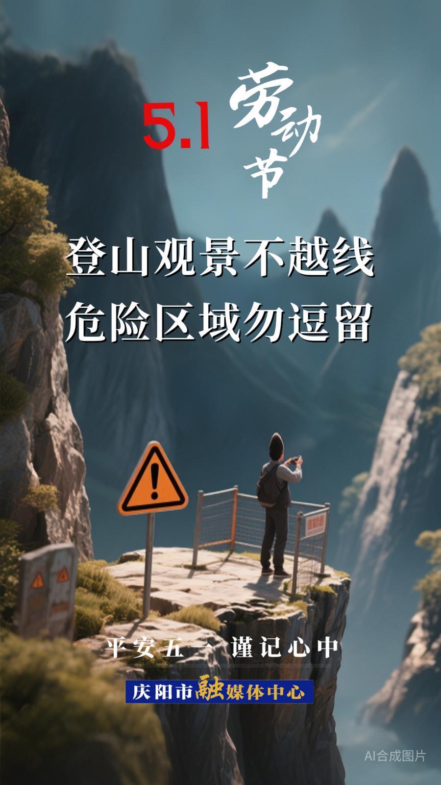 【微海報】平安五一 謹(jǐn)記心中⑤| 登山觀景不越線 危險區(qū)域勿逗留