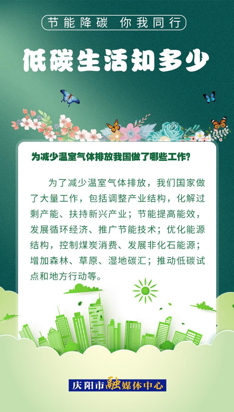 【節(jié)能降碳 你我同行】低碳生活知多少（17）：為減少溫室氣體排放，我國做了哪些工作？