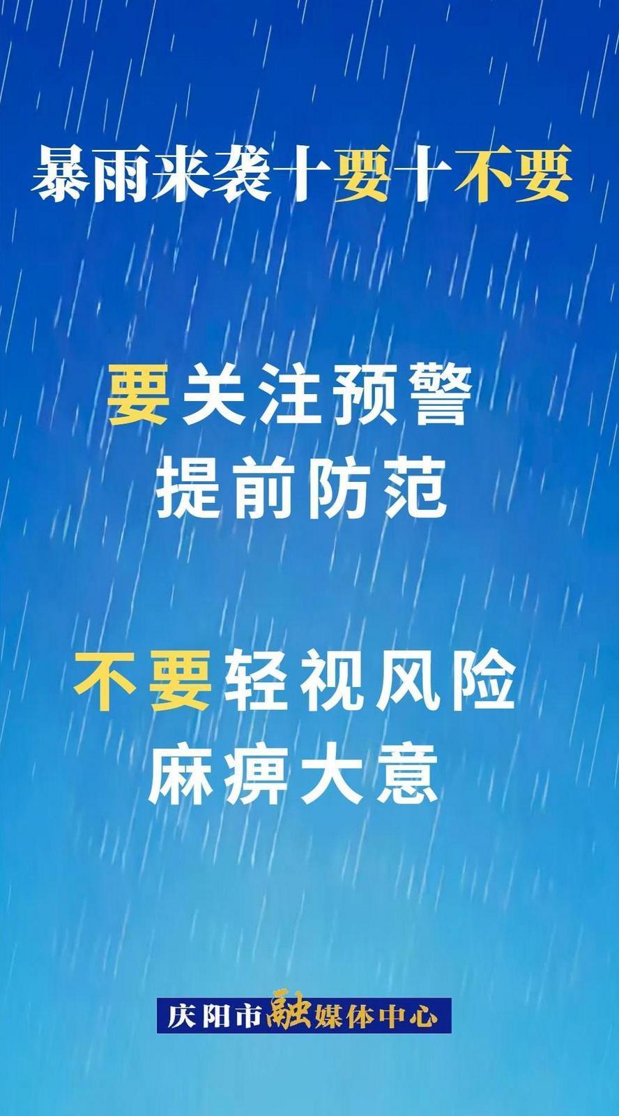 微海報(bào)︱暴雨來(lái)襲十要十不要①